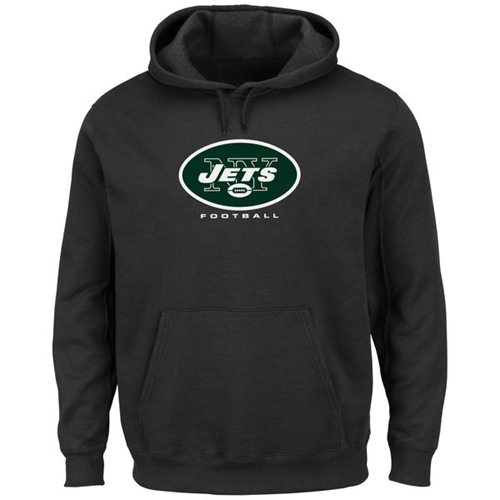 New York Jets Critical Victory Pullover Hoodie Black - Click Image to Close
